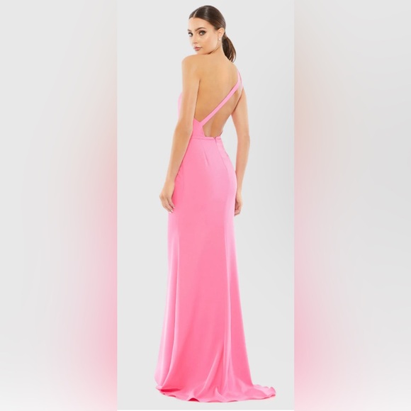 Mac Duggal Dresses & Skirts - NWOT Ieena for Mac Duggal Pink One Shoulder Open Back Jersey Mermaid Gown 26266